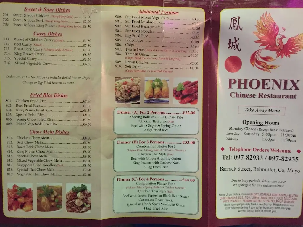 Menu_Phoenix Chinese Restaurant_Belmullet_image_3