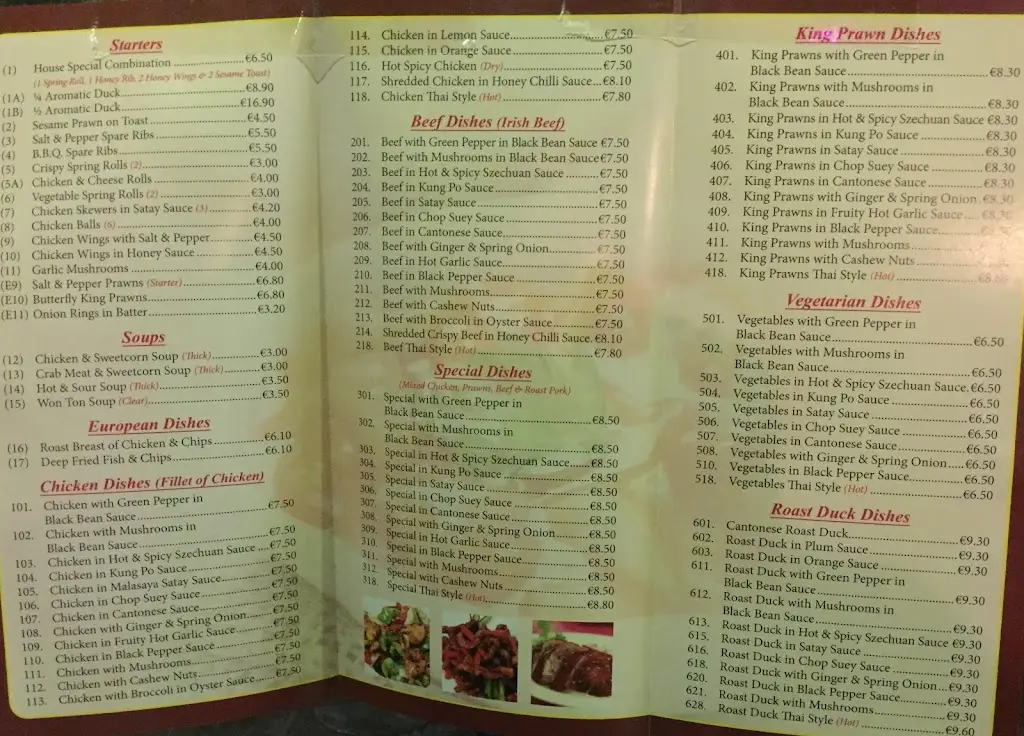 Menu_Phoenix Chinese Restaurant_Belmullet_image_4