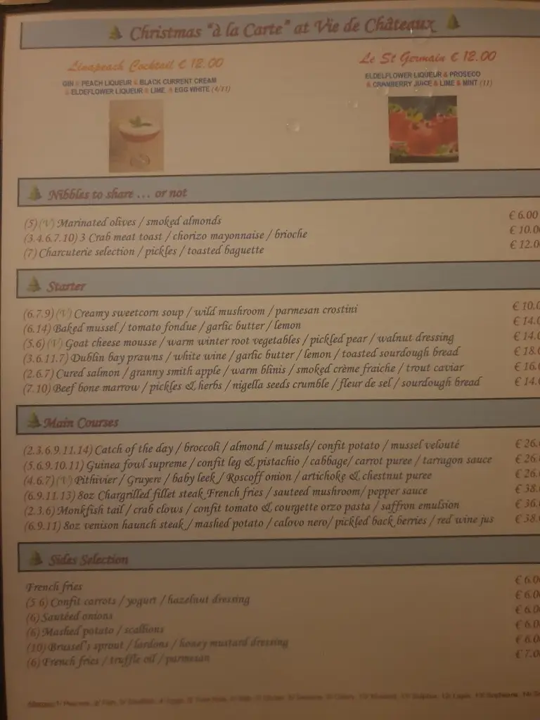 Menu_Vie De Chateaux - Restaurant Naas_Blessington_image_4