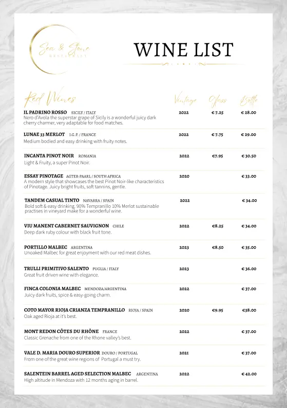 Menu_Sea & Stone Restaurant_Cabinteely_immagine_3