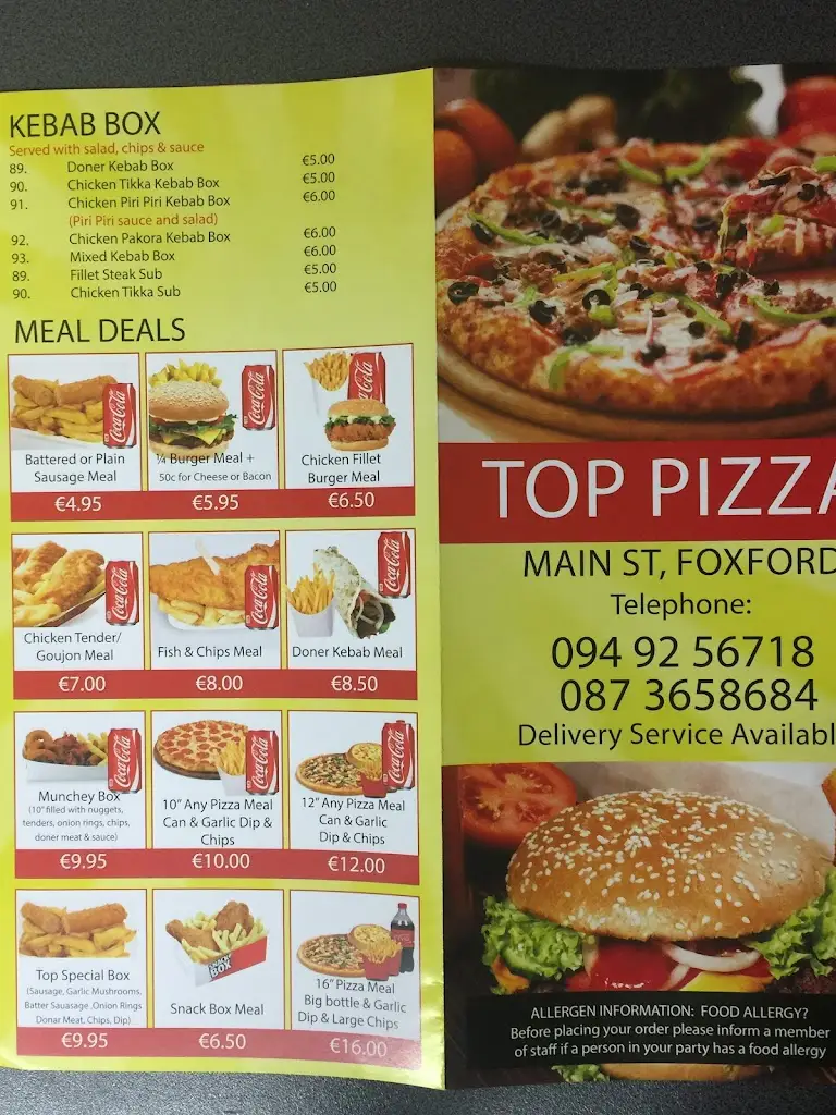 Menu_Top pizza_Foxford_image_1