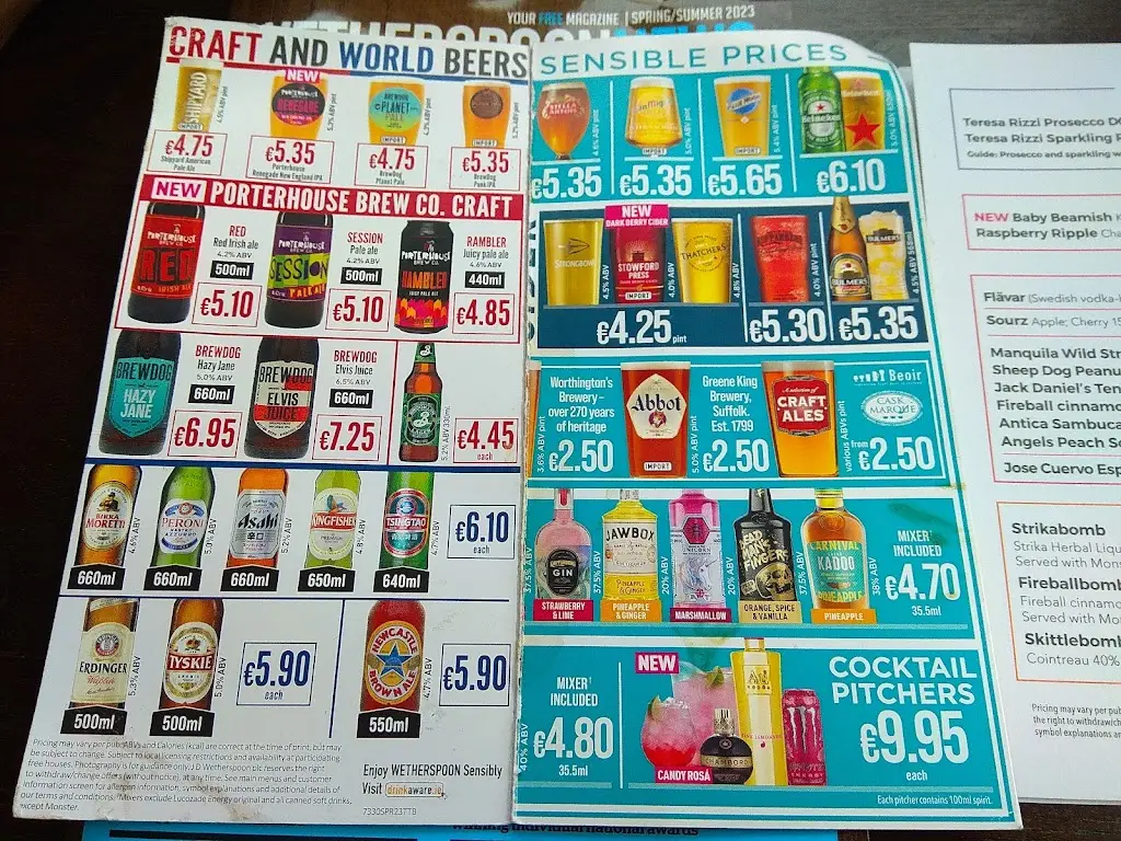 Menu_Casper & Giumbini's_Cabinteely_imagen_1