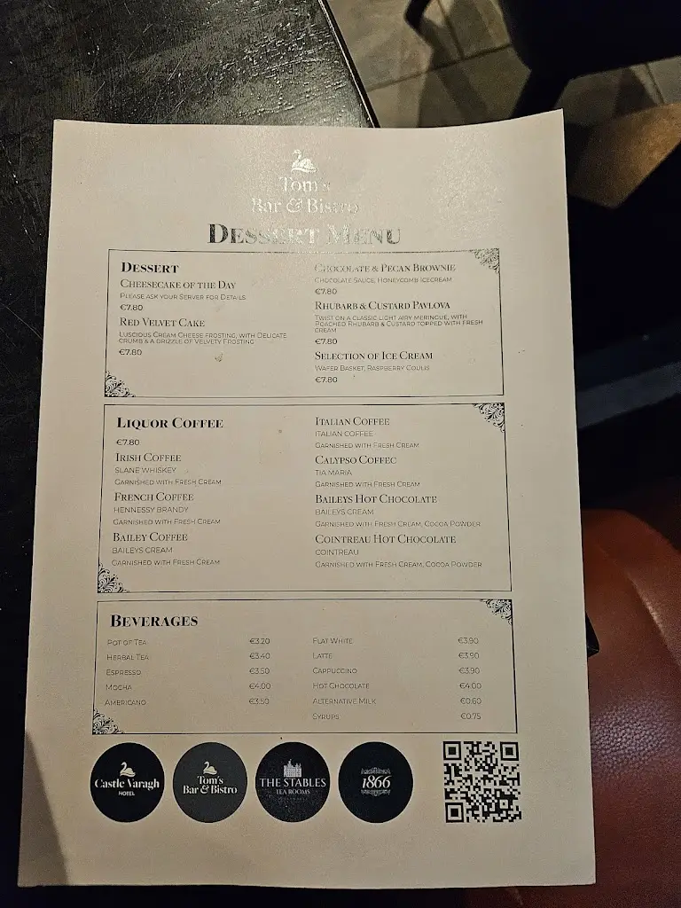 Menu_Tom's Bar & Bistro_Castlepollard_image_1