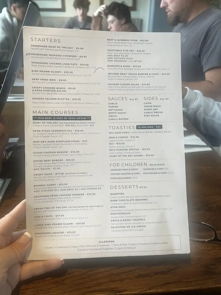 Menu_Mc's & Harvey_Bray_image_2