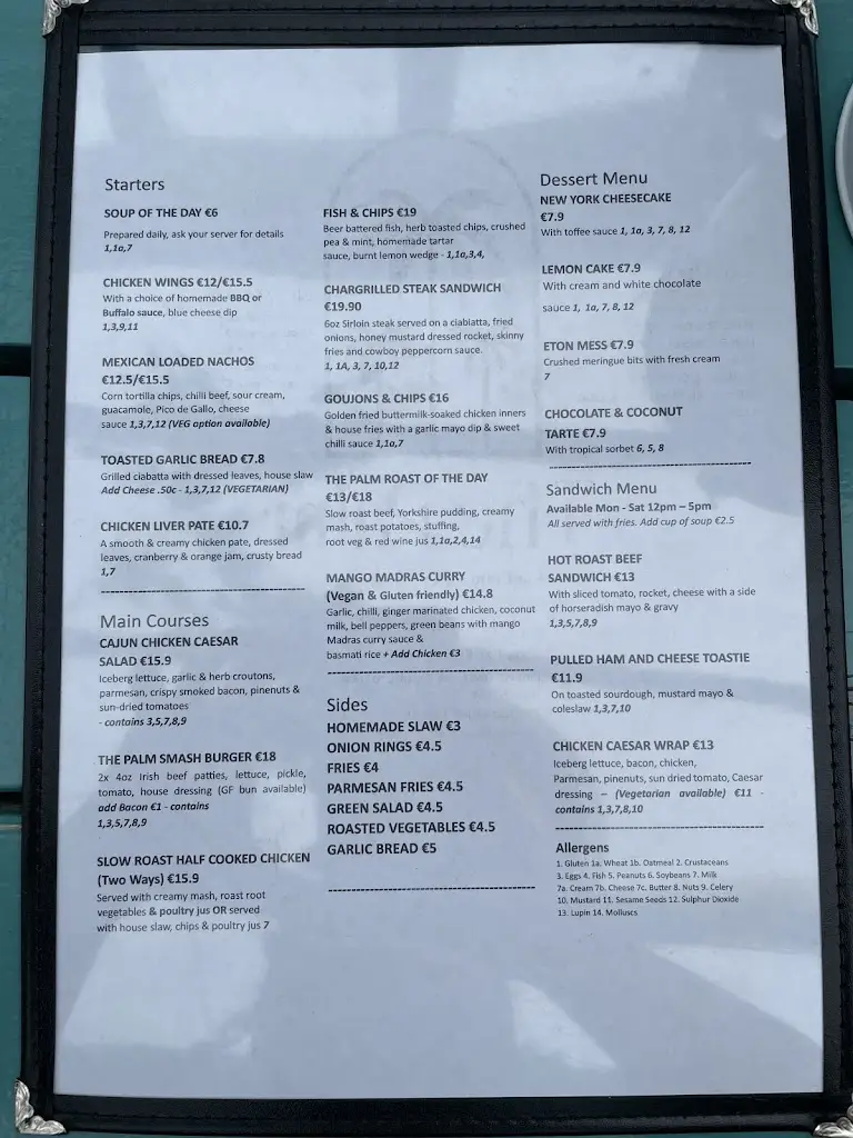 Menu_The Palm_Bray_image_4