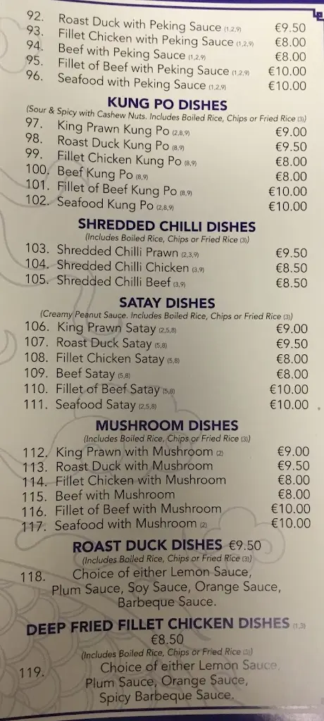 Menu_Dragon Palace Chinese Takeaway_Crossmolina_imagen_1