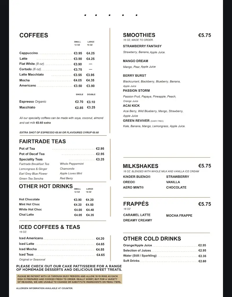 Menu_Cafe 1 Castlecomer_Castlecomer_image_2
