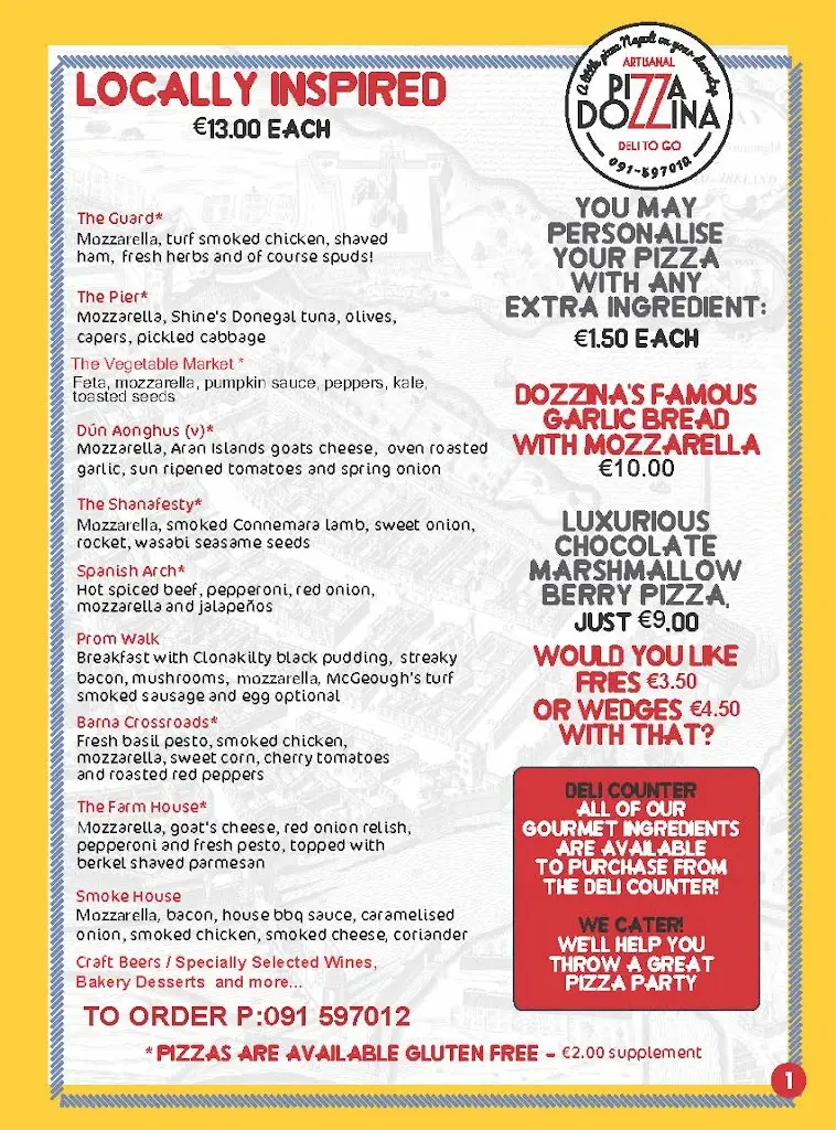 Menu_The Pins_Bearna_image_4