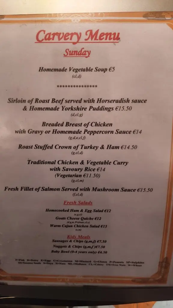 Menü_The Terrace_Carlow_Bild_2