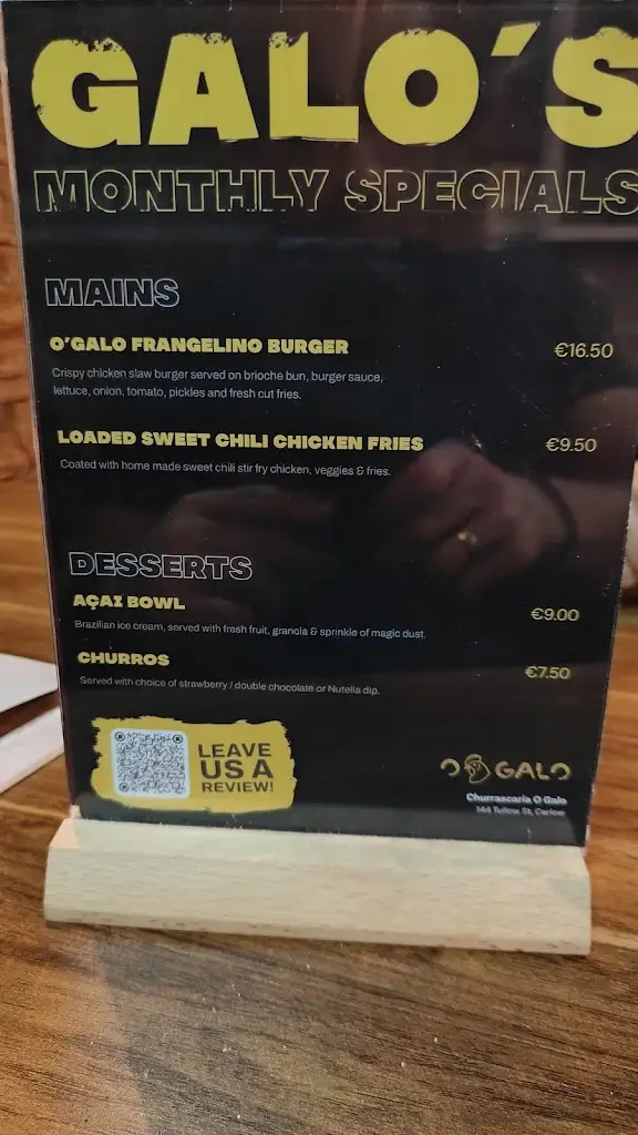 Menü_Churrascaria o Galo_Carlow_Bild_1