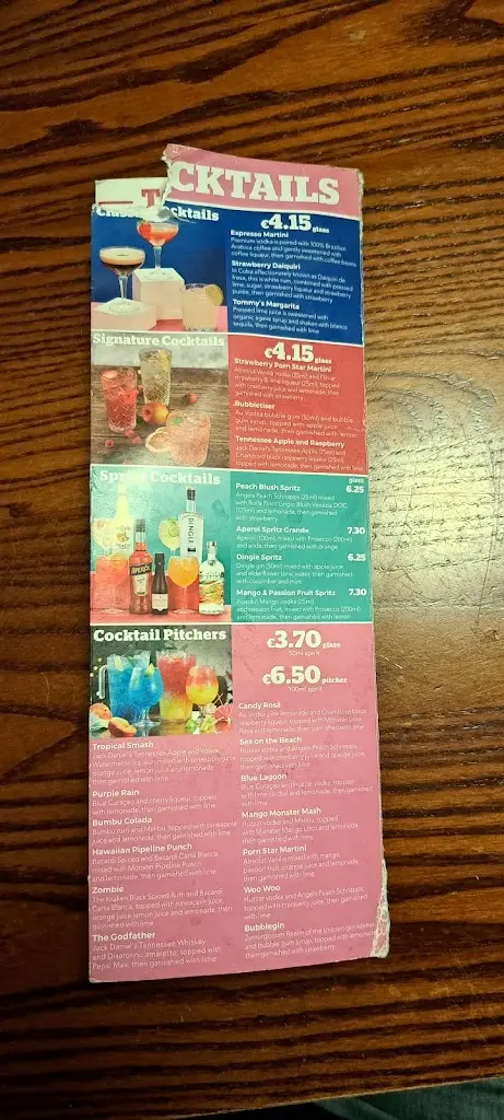 Menu_Tully's Bar Carlow_Carlow_image_2