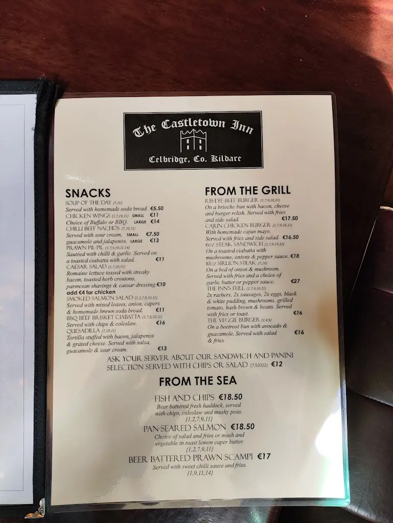 Menü_The Castletown Inn_Celbridge_Bild_2