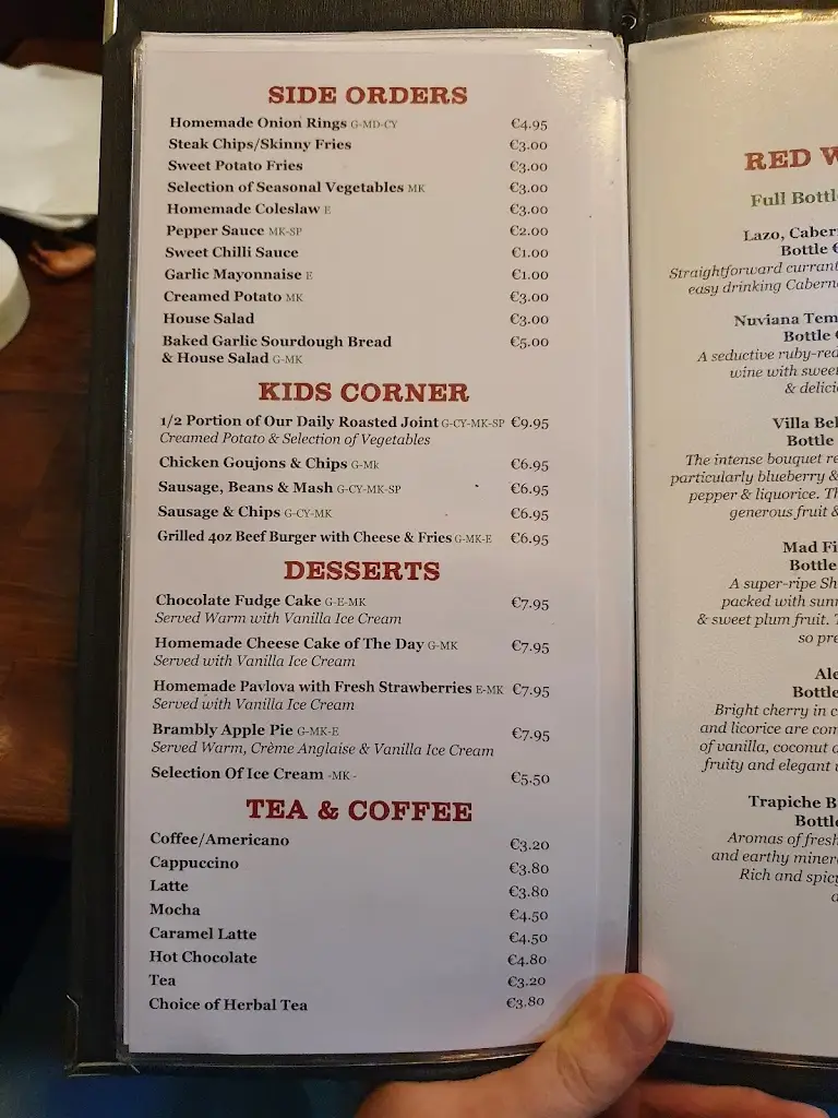 Menu_The Village Inn Pub_Celbridge_image_1