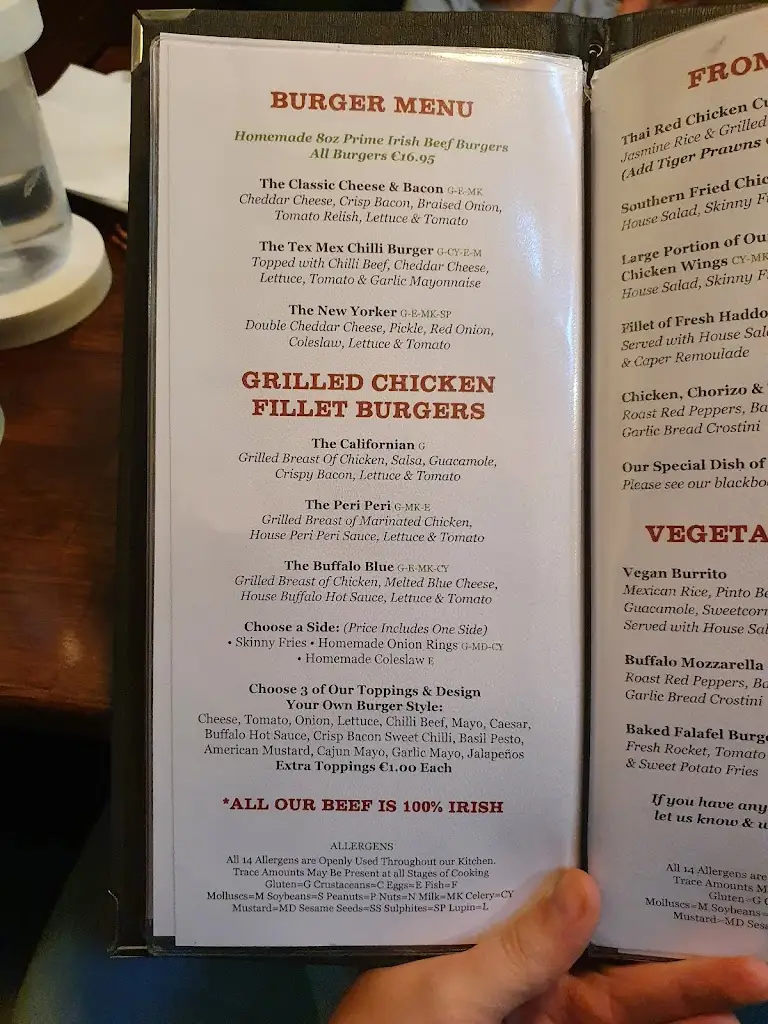 Menu_The Village Inn Pub_Celbridge_image_3