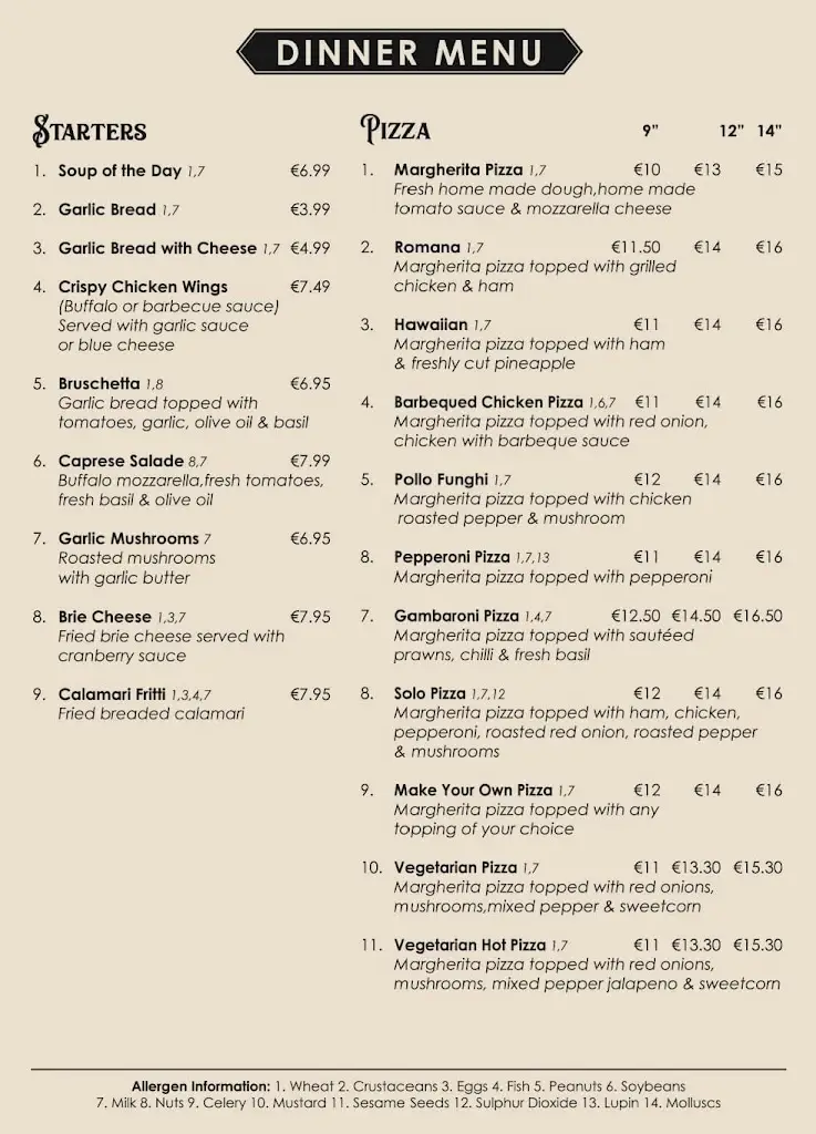 Menu_Solo Restaurant and Takeaway_Celbridge_imagen_4