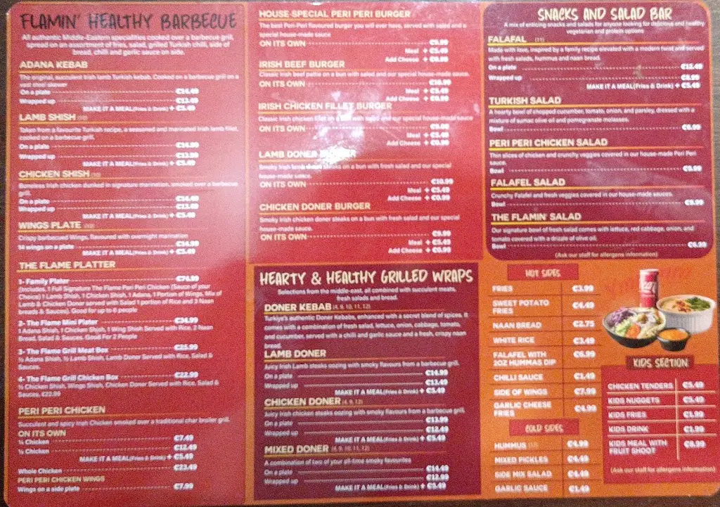 Menu_The Flame_Darndale_immagine_1