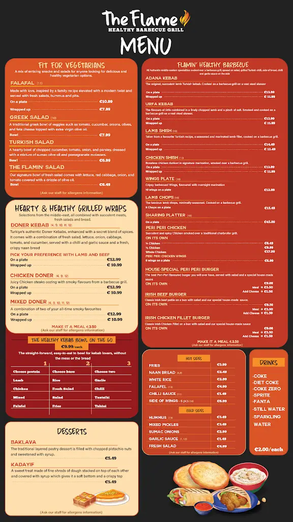 Menu_The Flame_Darndale_immagine_3