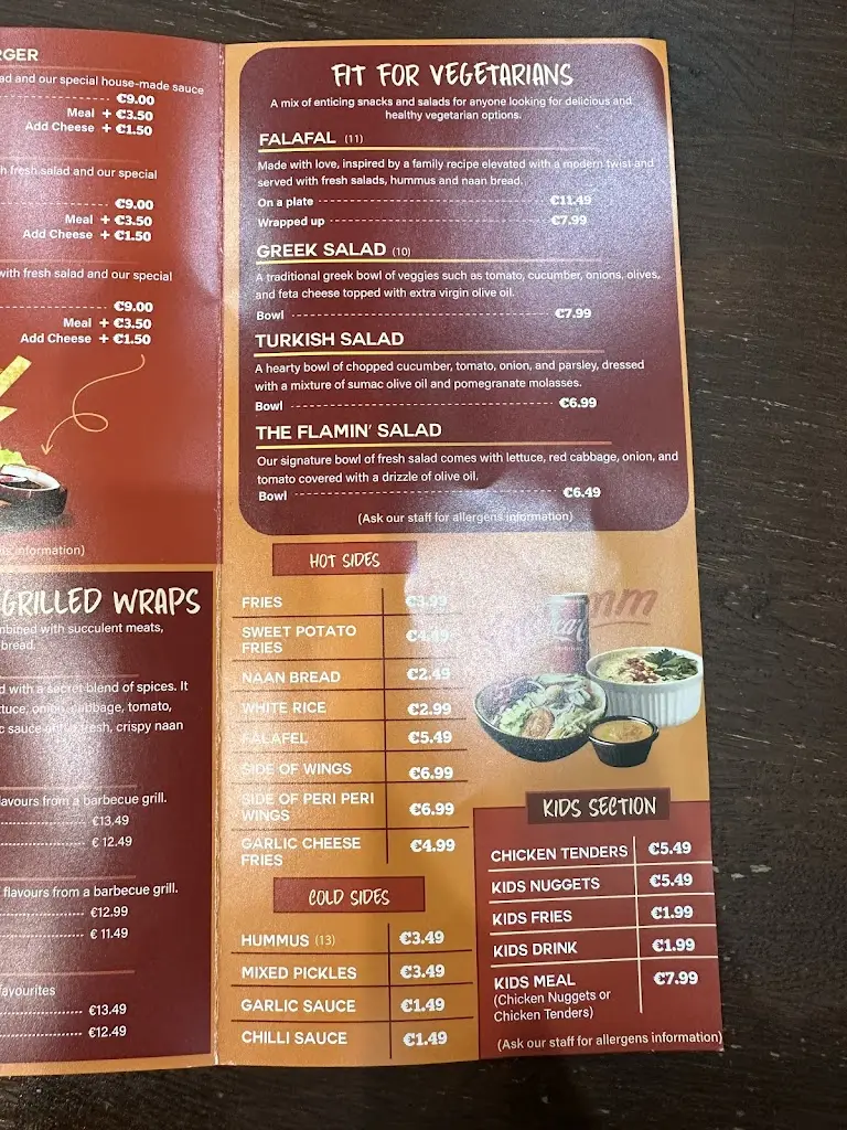 Menu_The Flame_Darndale_immagine_4