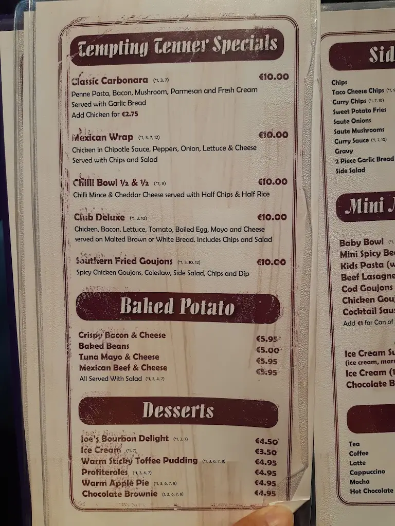 Menu_Joe's Village Kitchen_Darndale_image_1