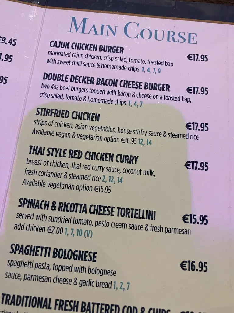 Menu_The Waterside_Clondalkin_image_4