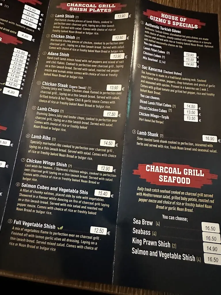 Menü_Sultan's Hann Ocakbasi Clondalkin_Clondalkin_Bild_3