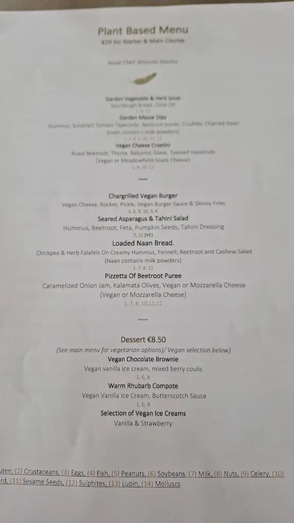 Menu_The Duck Restaurant_Courtown_image_1