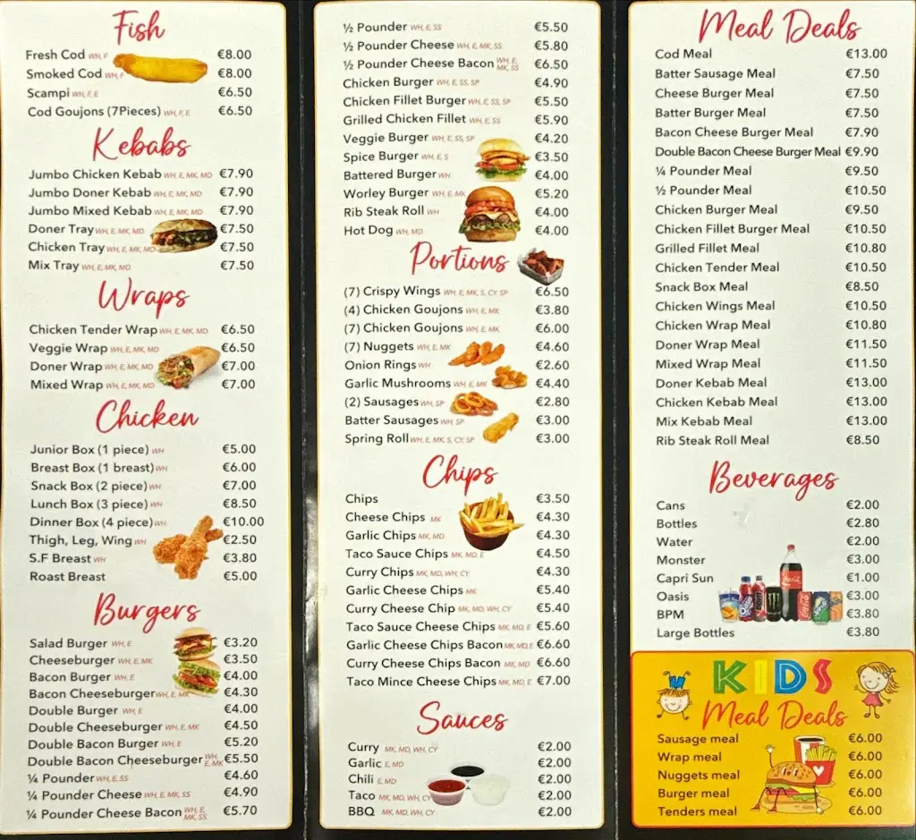 Menu_ALBERTO'S TAKEAWAY COURTOWN_Courtown_image_1