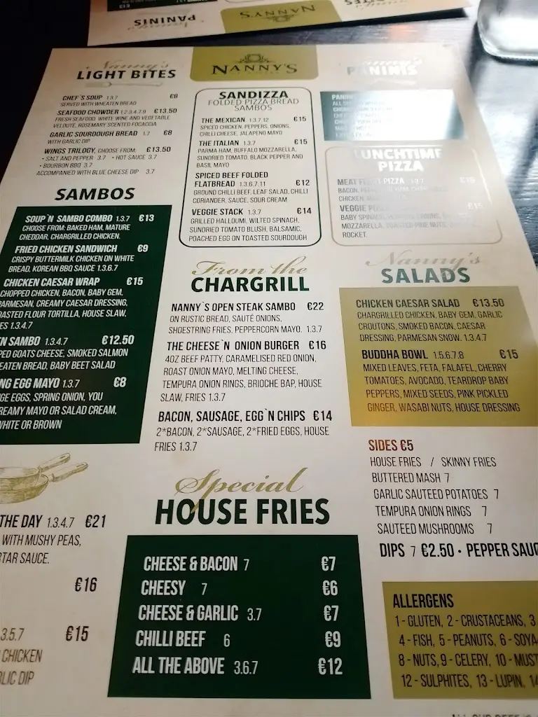 Menu_Nannys of Duleek_Duleek_image_1