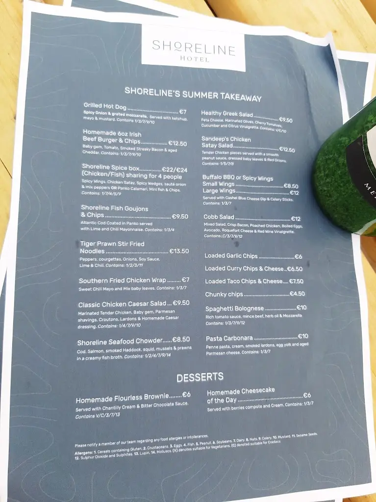 Menu_The Shoreline Bar & Bistro_Donabate_image_2