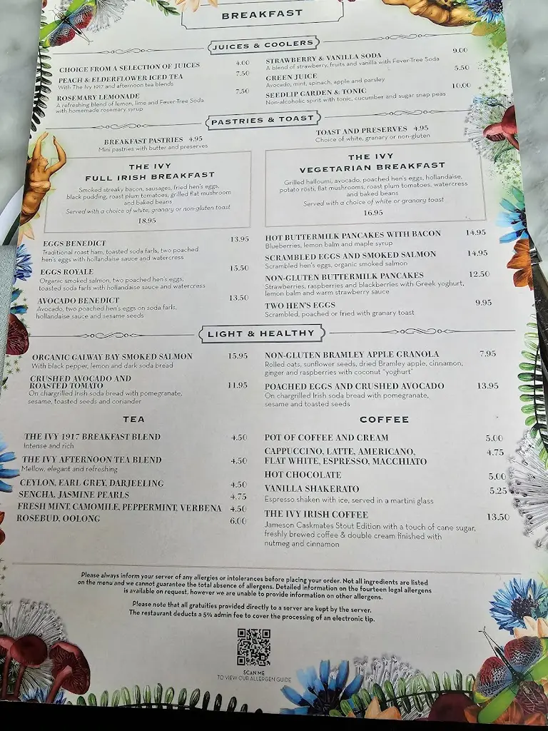 Menu_The Ivy Dublin_Dublin City_image_2