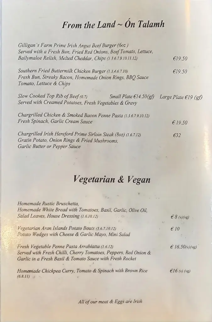 Menu_Pádraicíns Gastropub_Bearna_image_4