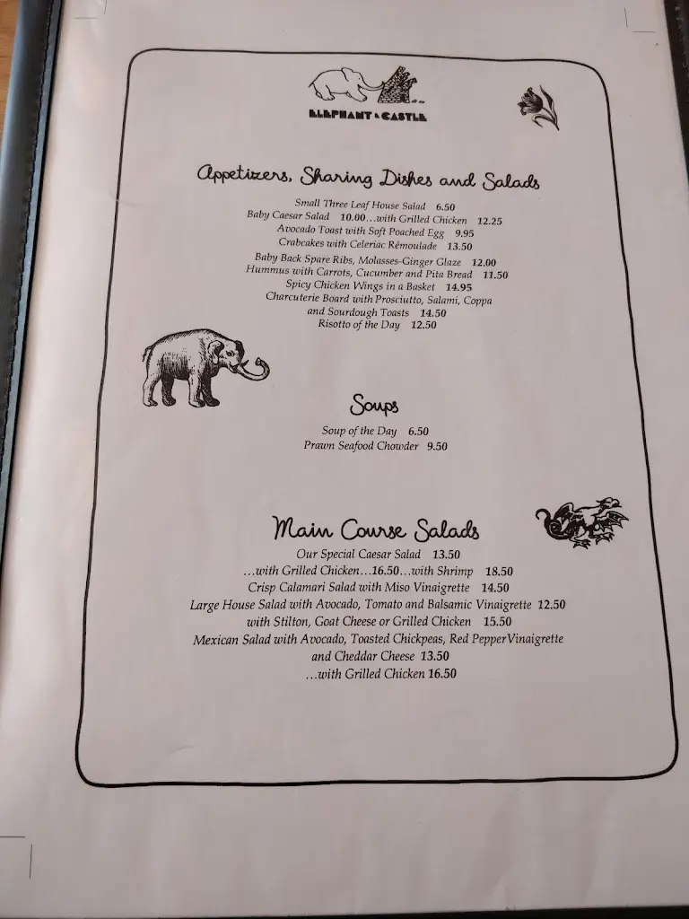 Menü_Elephant & Castle_Clonskeagh_Bild_4