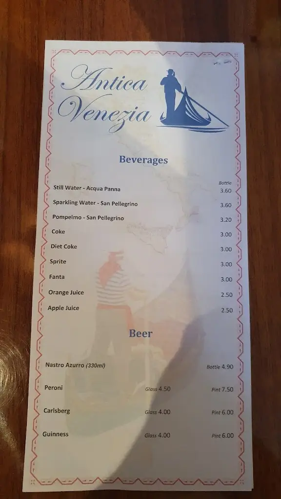 Menu_Antica Venezia_Clonskeagh_image_4