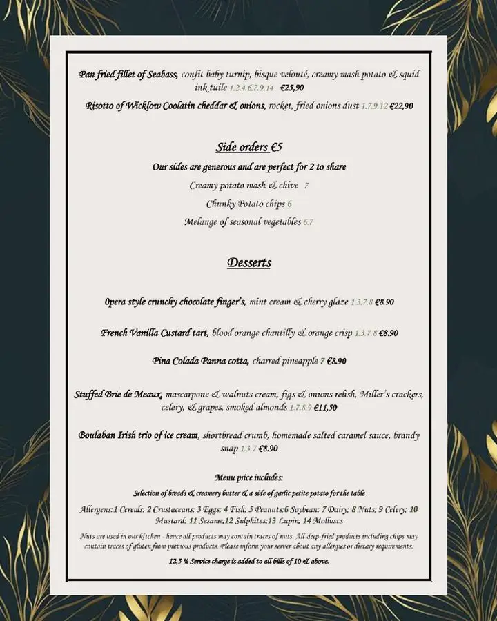 Menu_O'Dooles Restaurant_Eadestown_image_2