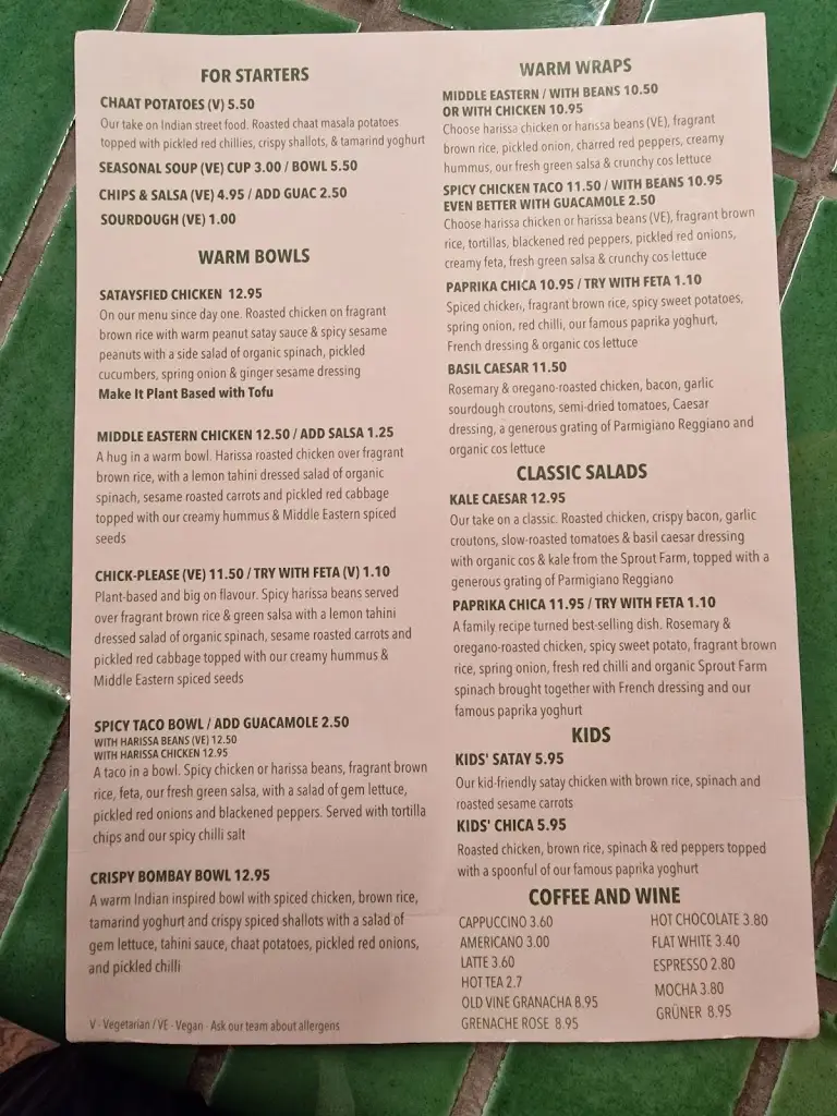 Menu_Sprout & Co Kildare Village_Eadestown_image_1