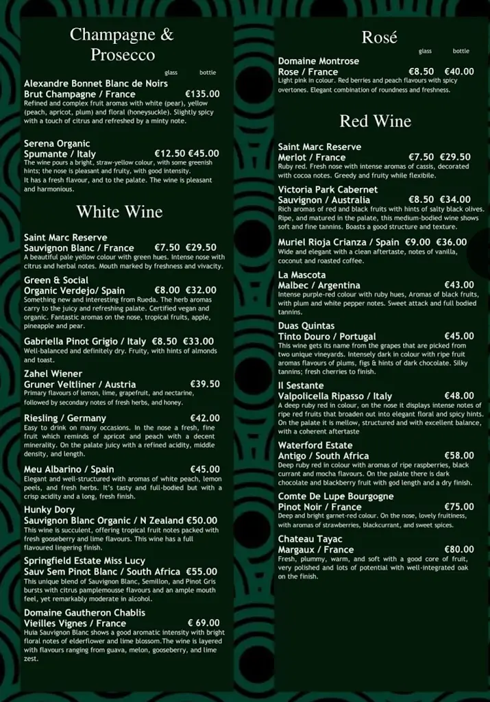 Menu_Chob Thai Restaurant_Dollymount_image_1