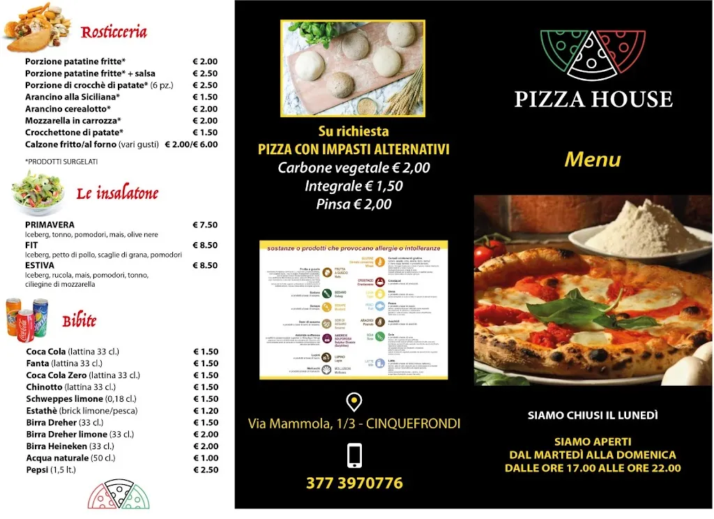 Menü_Pizza house di Auddino Antonio_Cinque Frondi_Bild_2