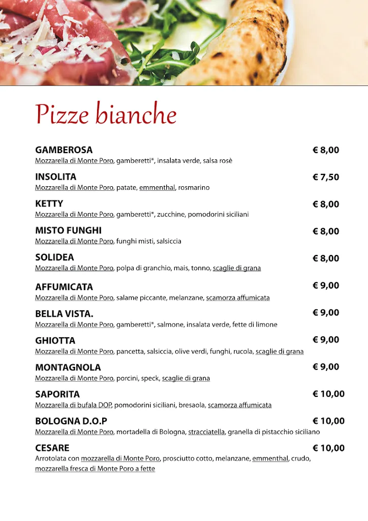 Menu_Ristorante Pizzeria 