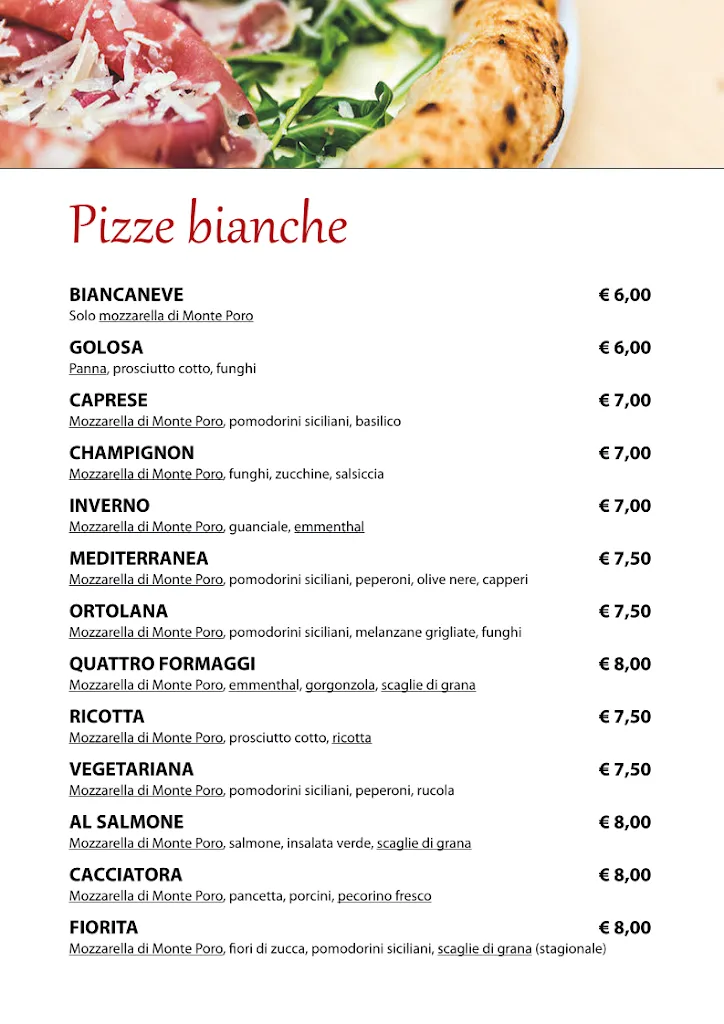 Menu_Ristorante Pizzeria 