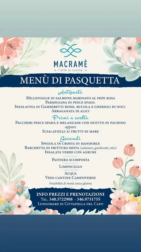 Menu_Macramé_Cittadella del Capo_immagine_1
