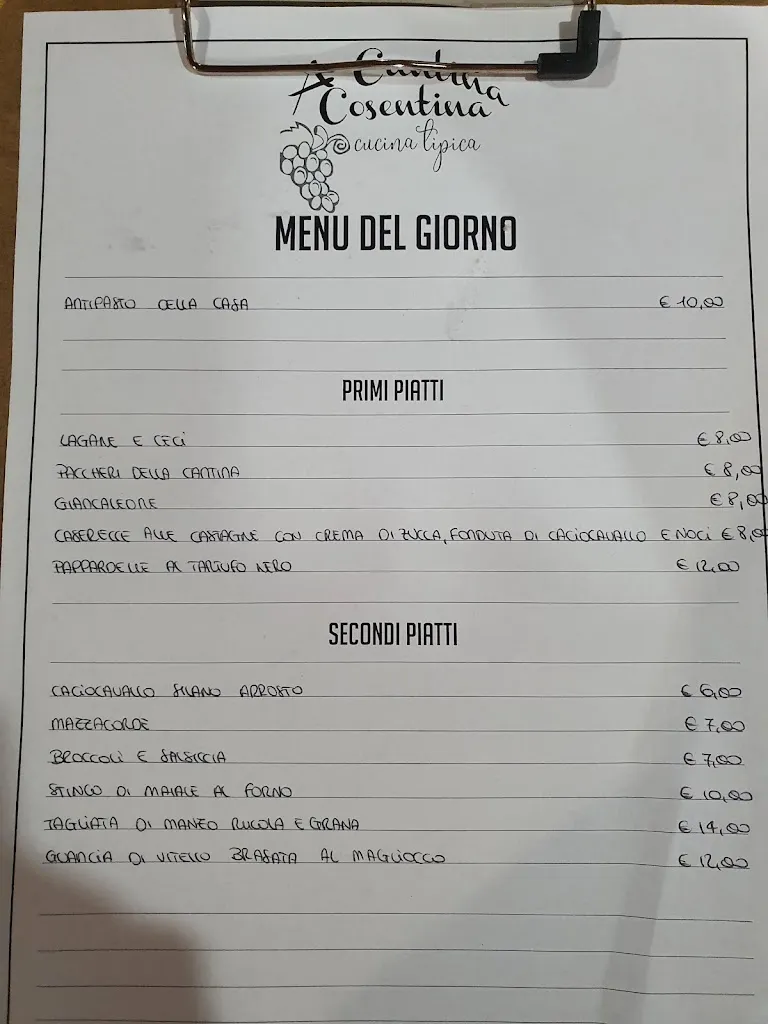 Menu_A Cantina cosentina_Colosimi_image_1