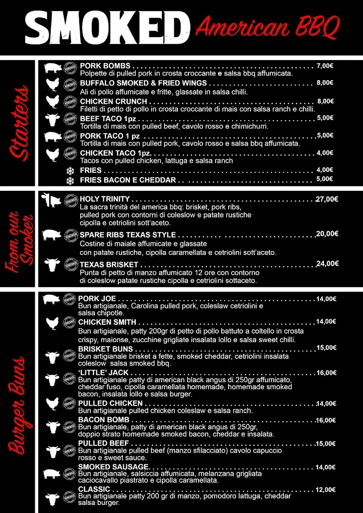 Menu_Smoked American BBQ - Steakhouse & Hamburger_Cirò Marina_image_1