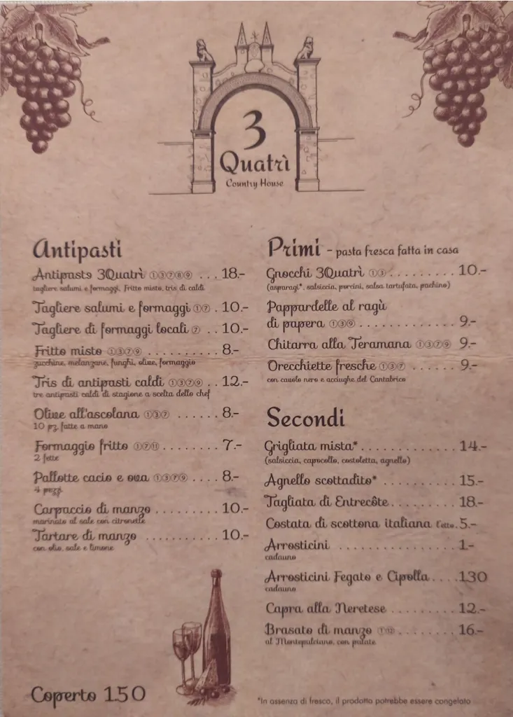 Menu_Country House 3 Quatrì_Corropoli_image_2