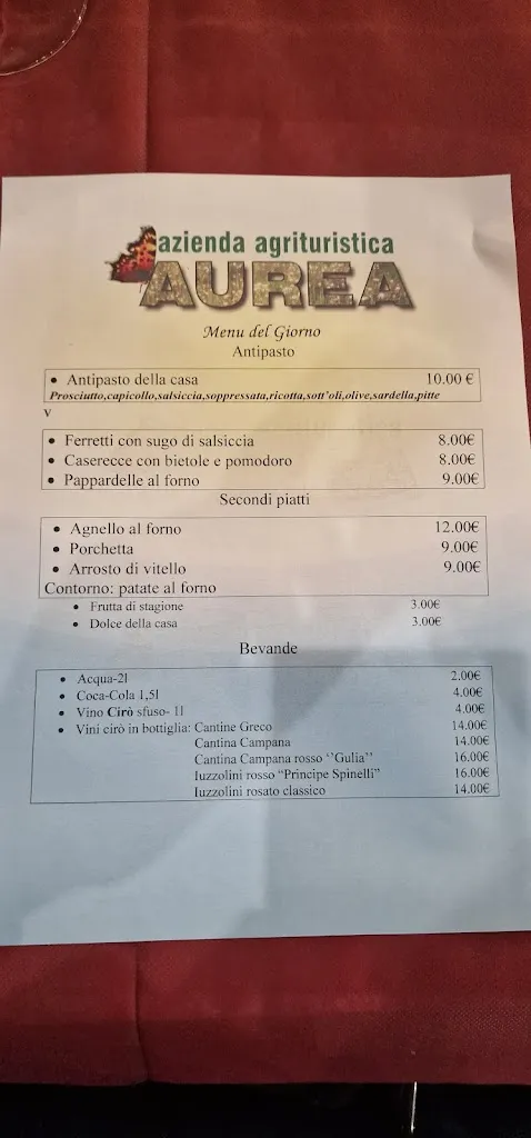 Menu_Azienda Agrituristica Aurea_Crucoli_image_1