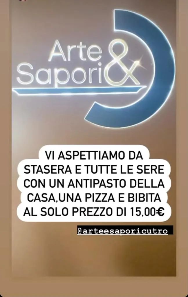 Menu_Arte & Sapori Restaurant Pizzeria_Cutro_image_2