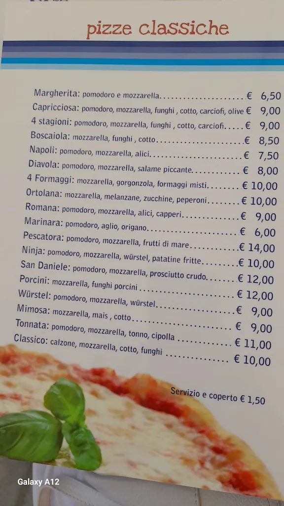 Menü_Ristorante Pizzeria Da Fabrizio_Fabrizio_Bild_1