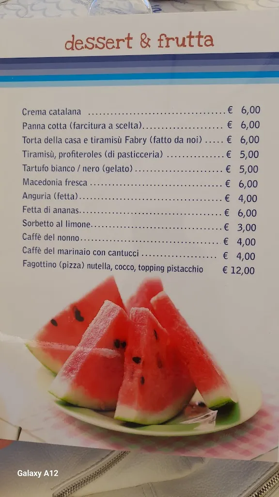 Menü_Ristorante Pizzeria Da Fabrizio_Fabrizio_Bild_2