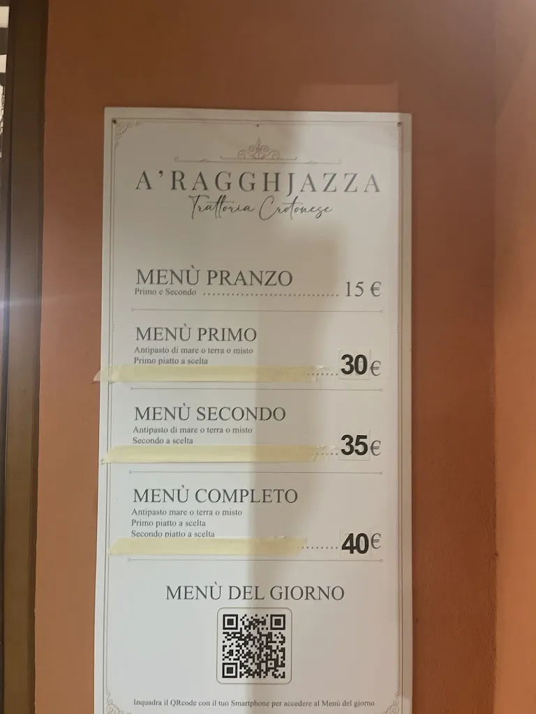 Menu_Trattoria A' ra gghiazza cucina tipica_Crotone_image_2