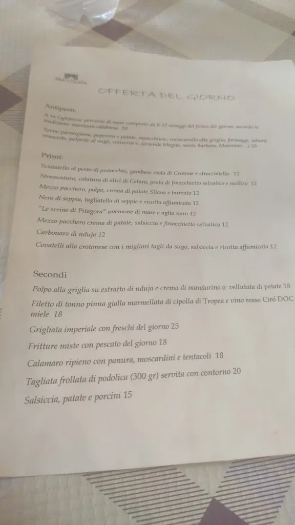 Menu_Trattoria A' ra gghiazza cucina tipica_Crotone_image_4