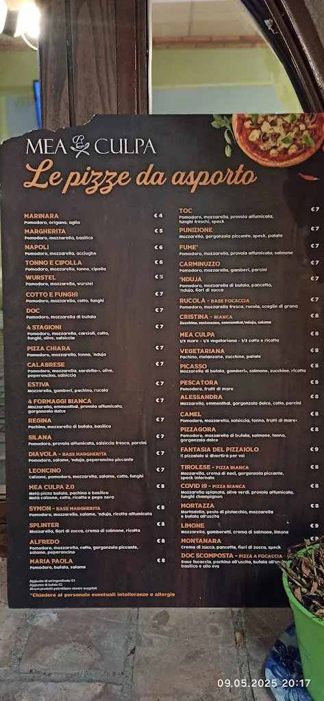Menu_Mea Culpa Ristorante Pizzeria_Crotone_image_1